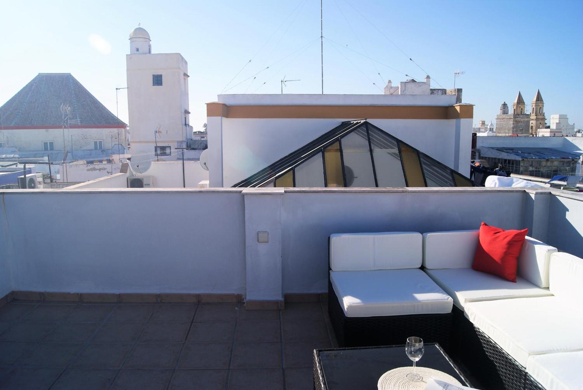Ferienwohnung Cdz - Atico Tavira Two Private Terraces With Great Views Cádiz Exterior foto